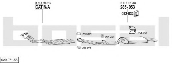 BOSAL 020.071.55 Exhaust System